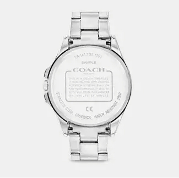 LUXURY COACH 37MM WATCH "LIBBY" STAINLESS STEEL WATER RESISTANT - Picture 3 of 9